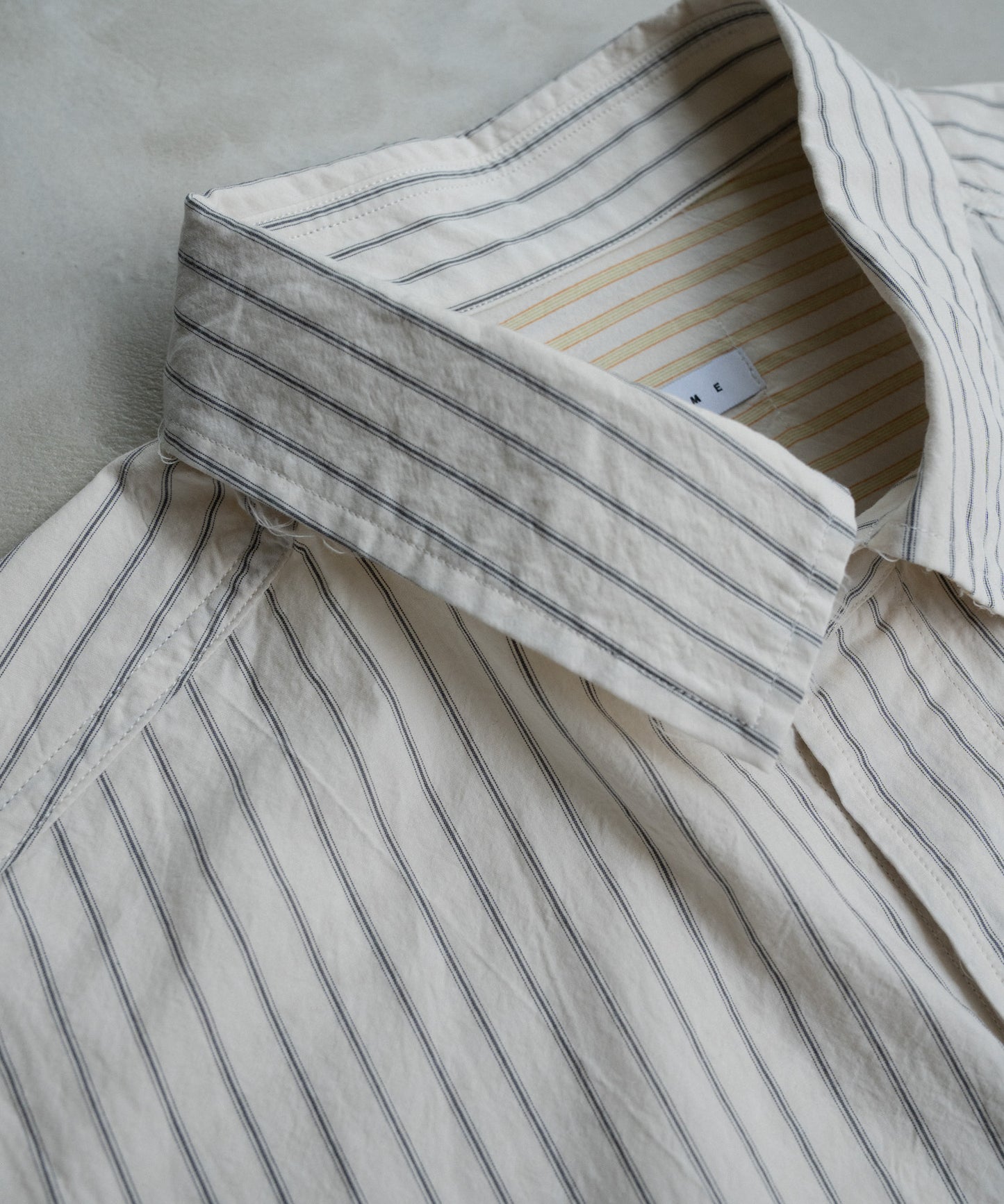 STRIPE WIDE SHIRT : CUT-OFF & SWITCHING