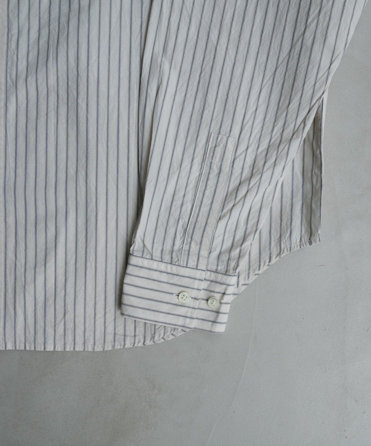 STRIPE WIDE SHIRT : CUT-OFF & SWITCHING