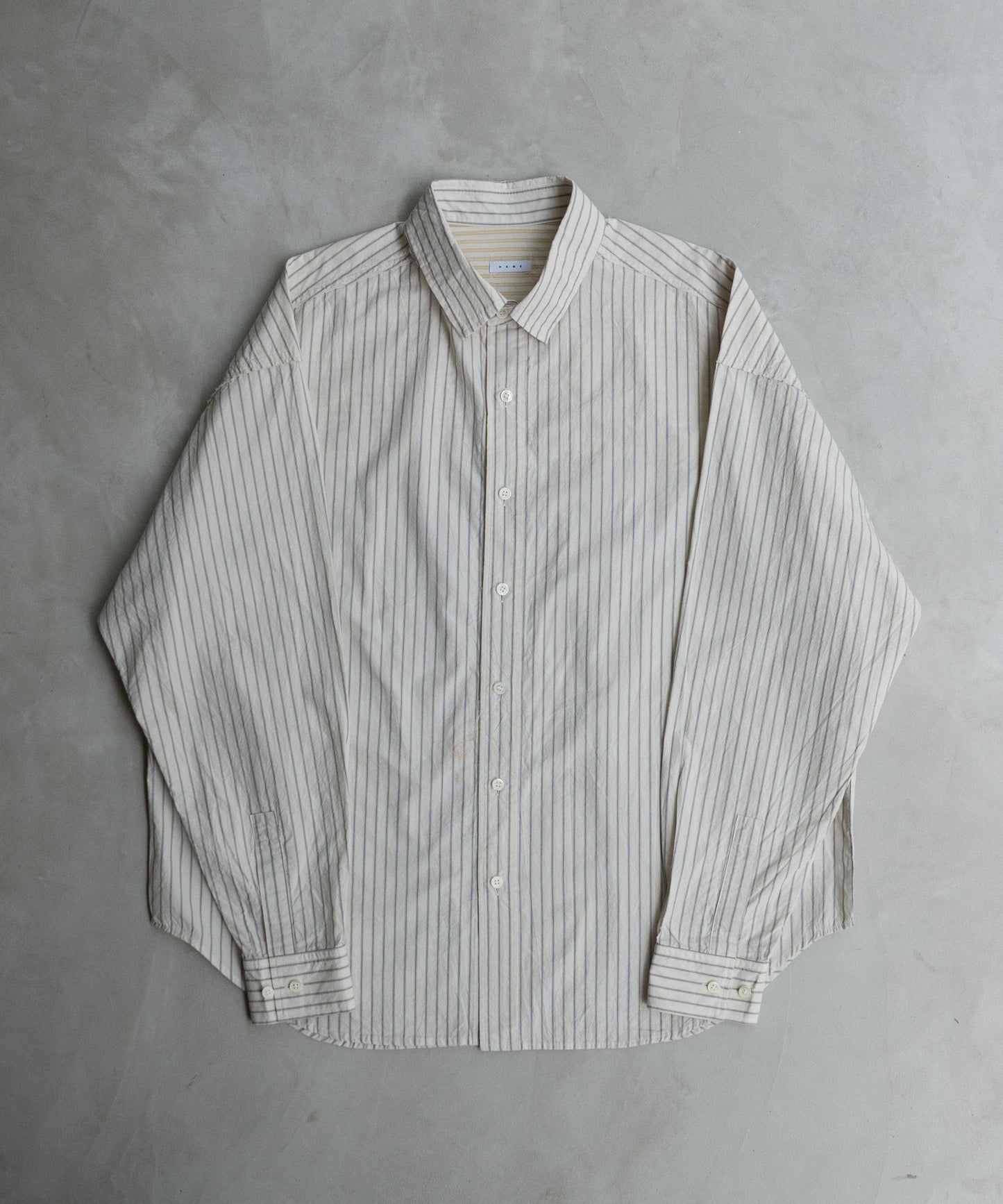 STRIPE WIDE SHIRT : CUT-OFF & SWITCHING