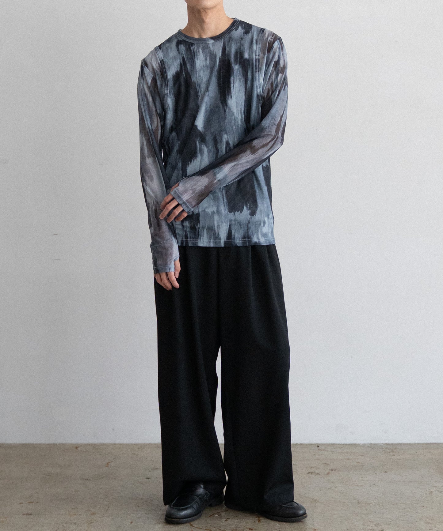 TIEDYE LAYERED SLIM L/S TEE