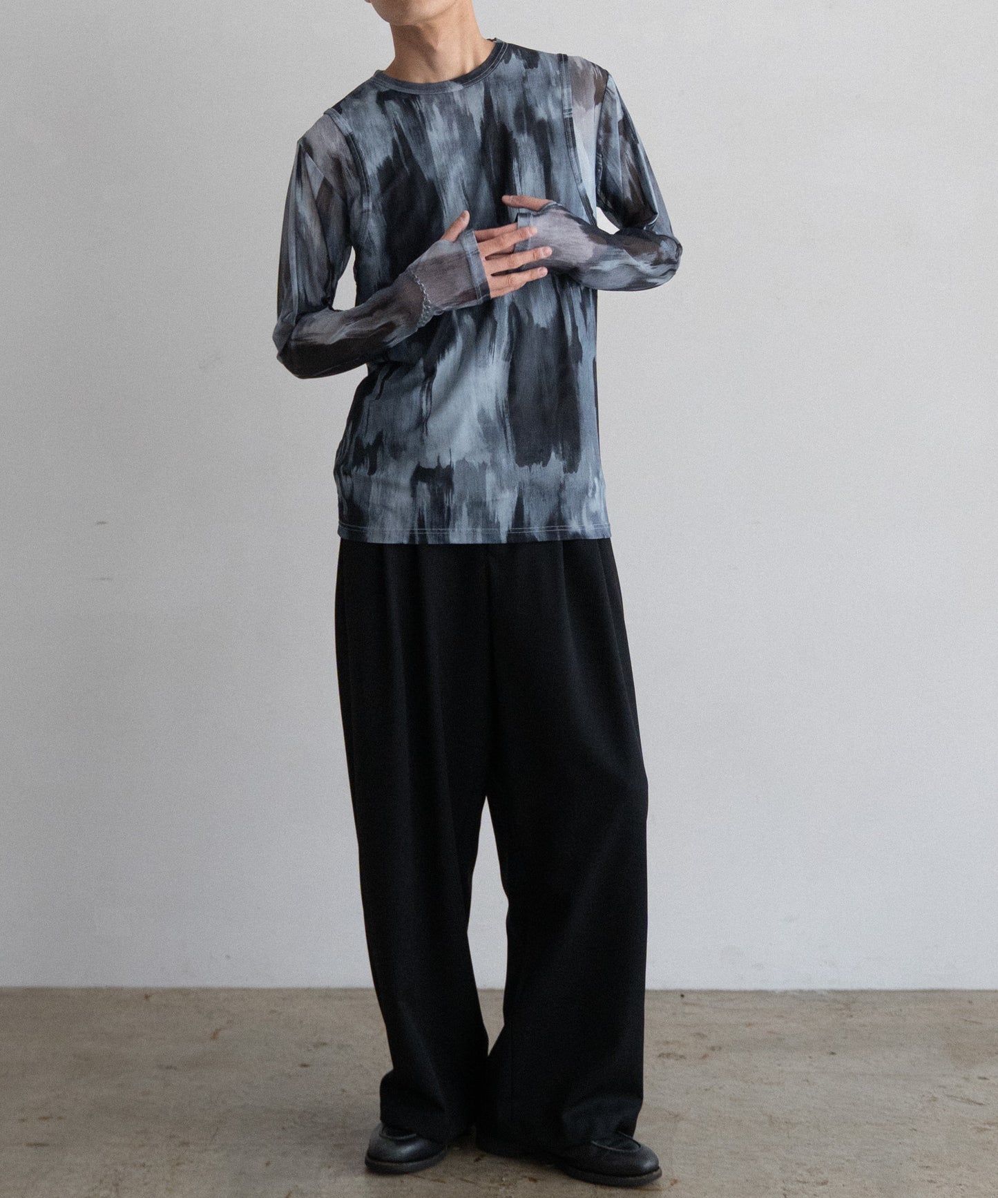 TIEDYE LAYERED SLIM L/S TEE