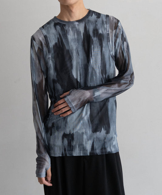 TIEDYE LAYERED SLIM L/S TEE