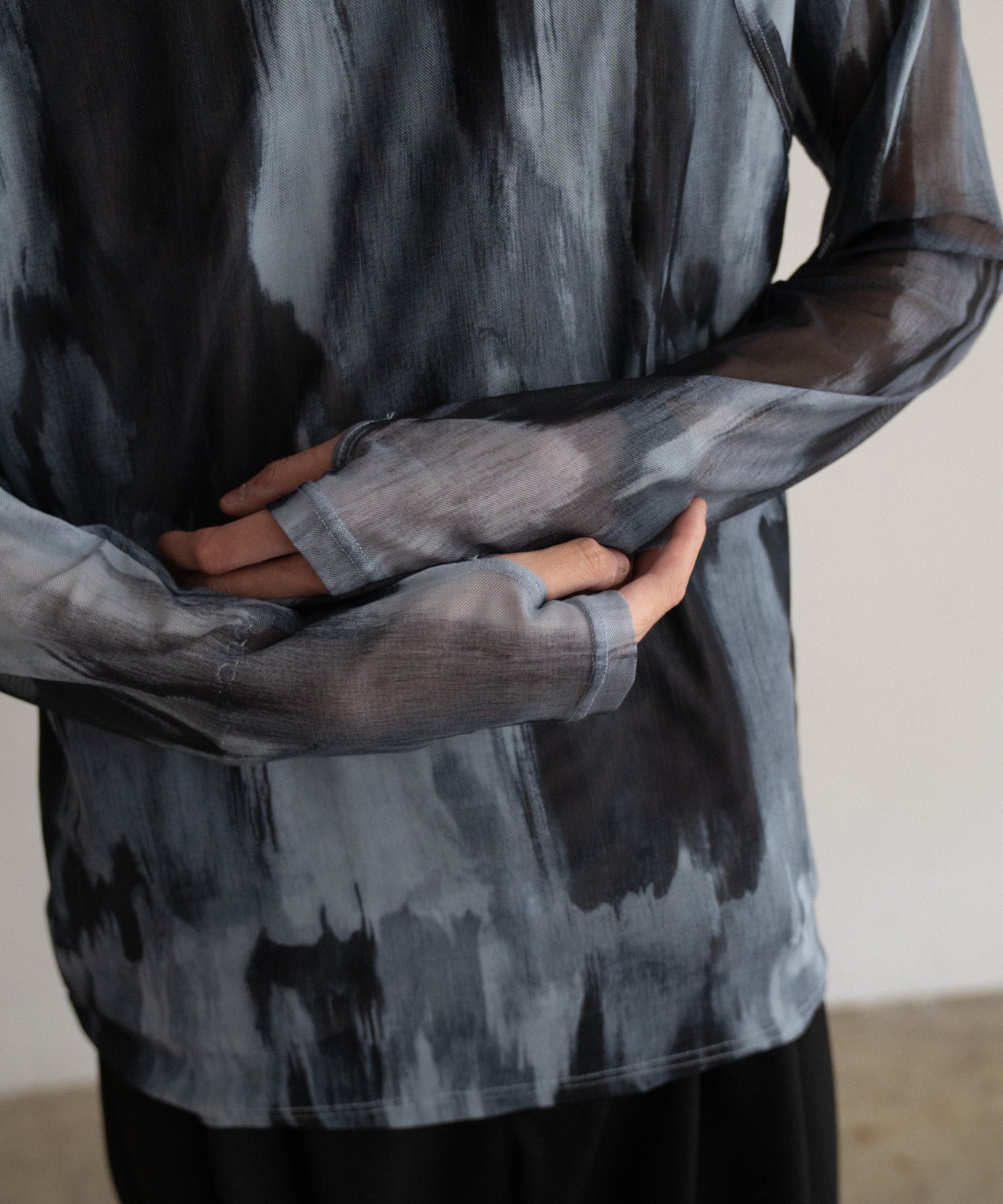 TIEDYE LAYERED SLIM L/S TEE