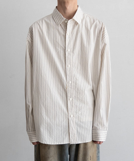 STRIPE WIDE SHIRT : CUT-OFF & SWITCHING