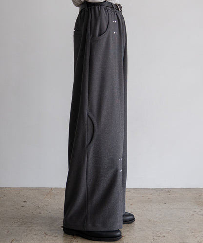 LAME JERSEY TRACK PANTS