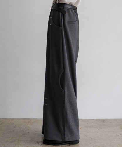 LAME JERSEY TRACK PANTS