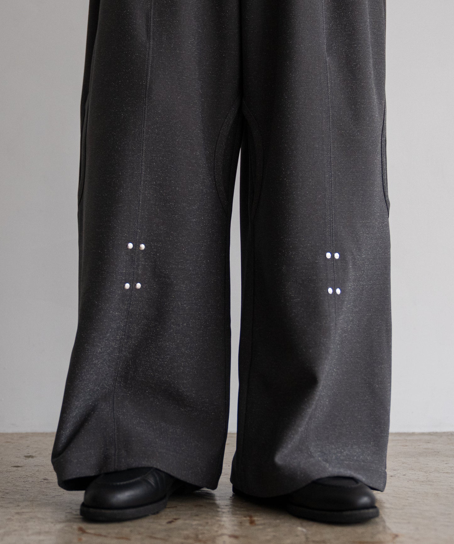 LAME JERSEY TRACK PANTS