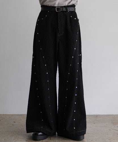 STUDS JQ DENIM PANTS