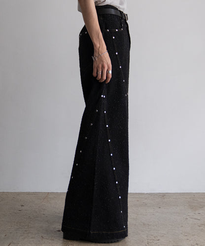 STUDS JQ DENIM PANTS