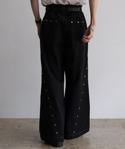 STUDS JQ DENIM PANTS