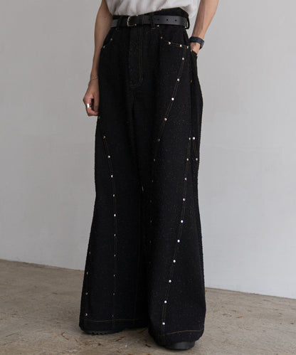 STUDS JQ DENIM PANTS