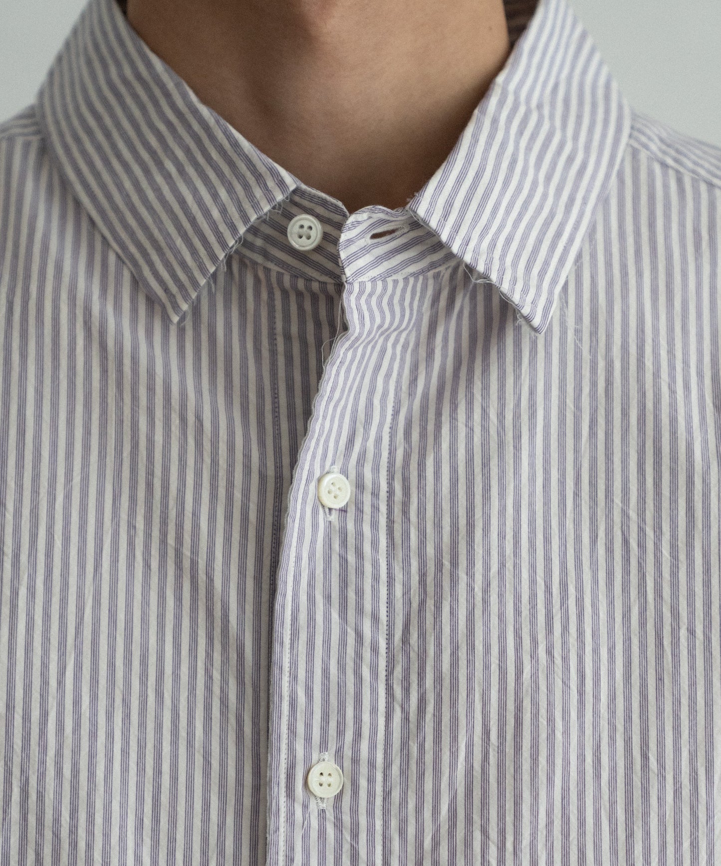 STRIPE WIDE SHIRT : CUT-OFF & SWITCHING
