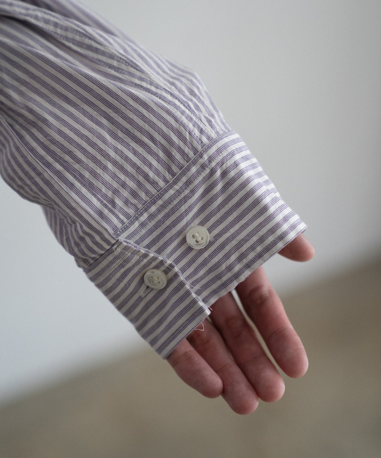 STRIPE WIDE SHIRT : CUT-OFF & SWITCHING