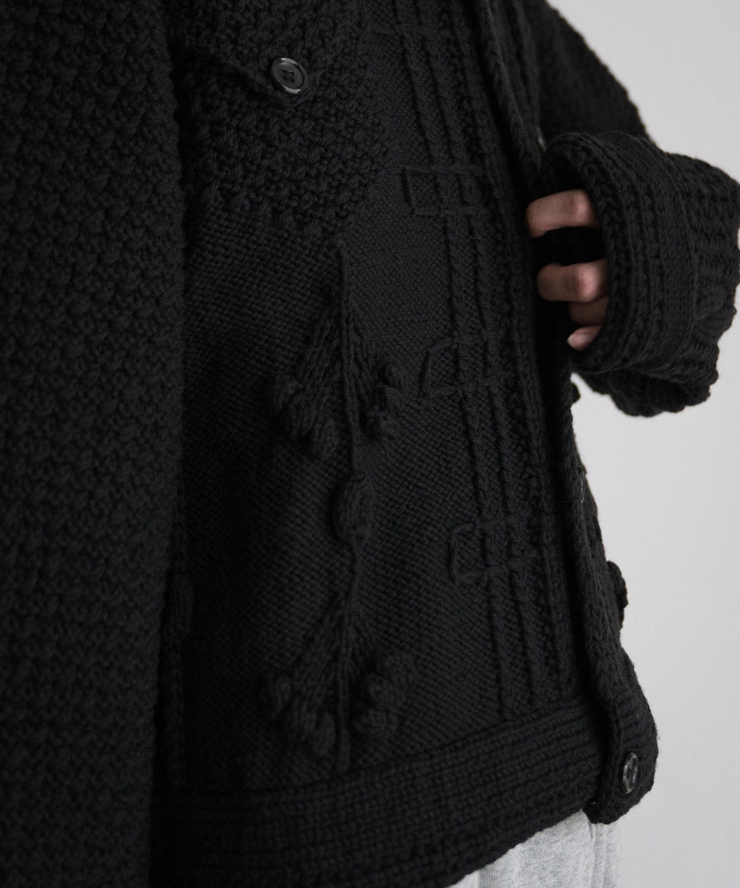 MERINOWOOL HANDKNITING GJACKTⅡ
