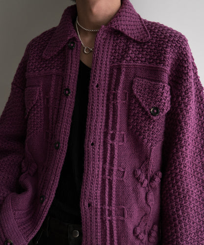 MERINOWOOL HANDKNITING GJACKTⅡ