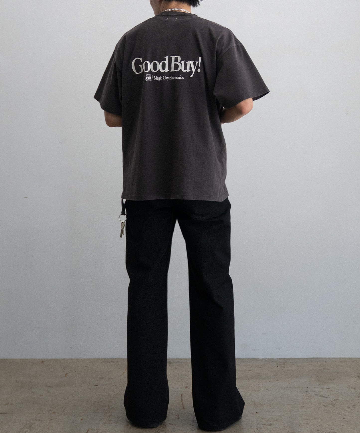 LOOSE FIT PRINT TEE : HELLO,GOOD BUY!