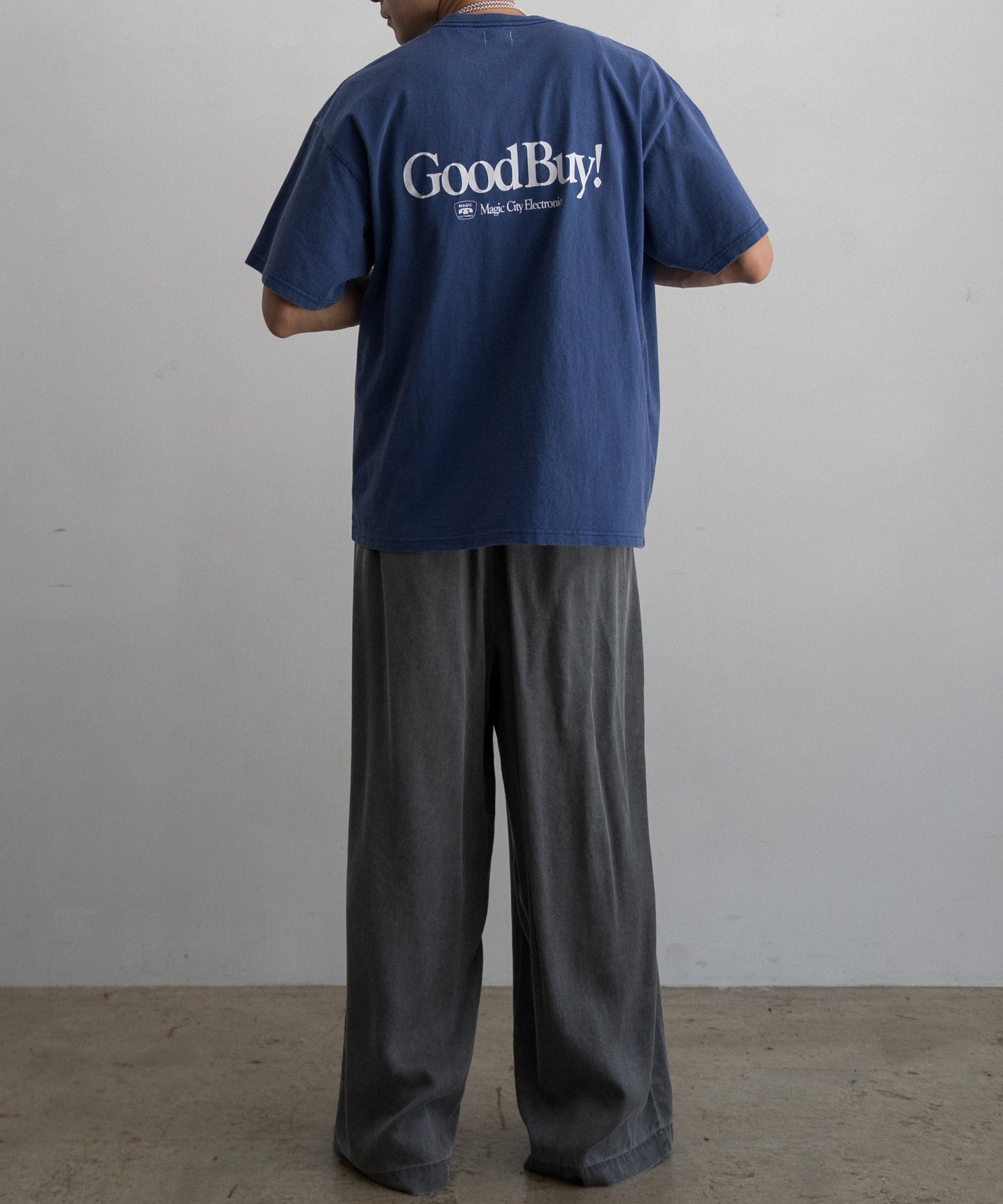 LOOSE FIT PRINT TEE : HELLO,GOOD BUY!