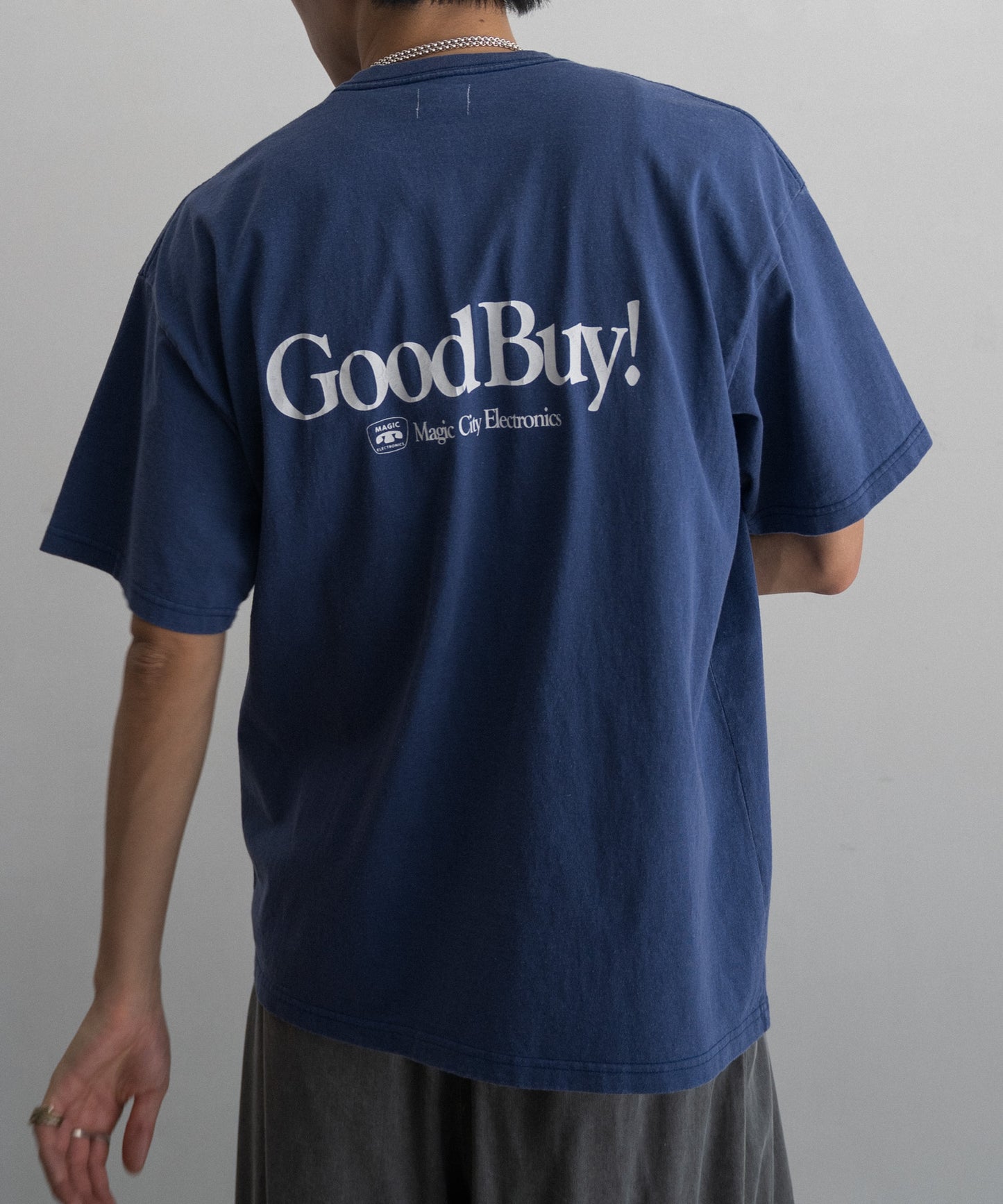 LOOSE FIT PRINT TEE : HELLO,GOOD BUY!
