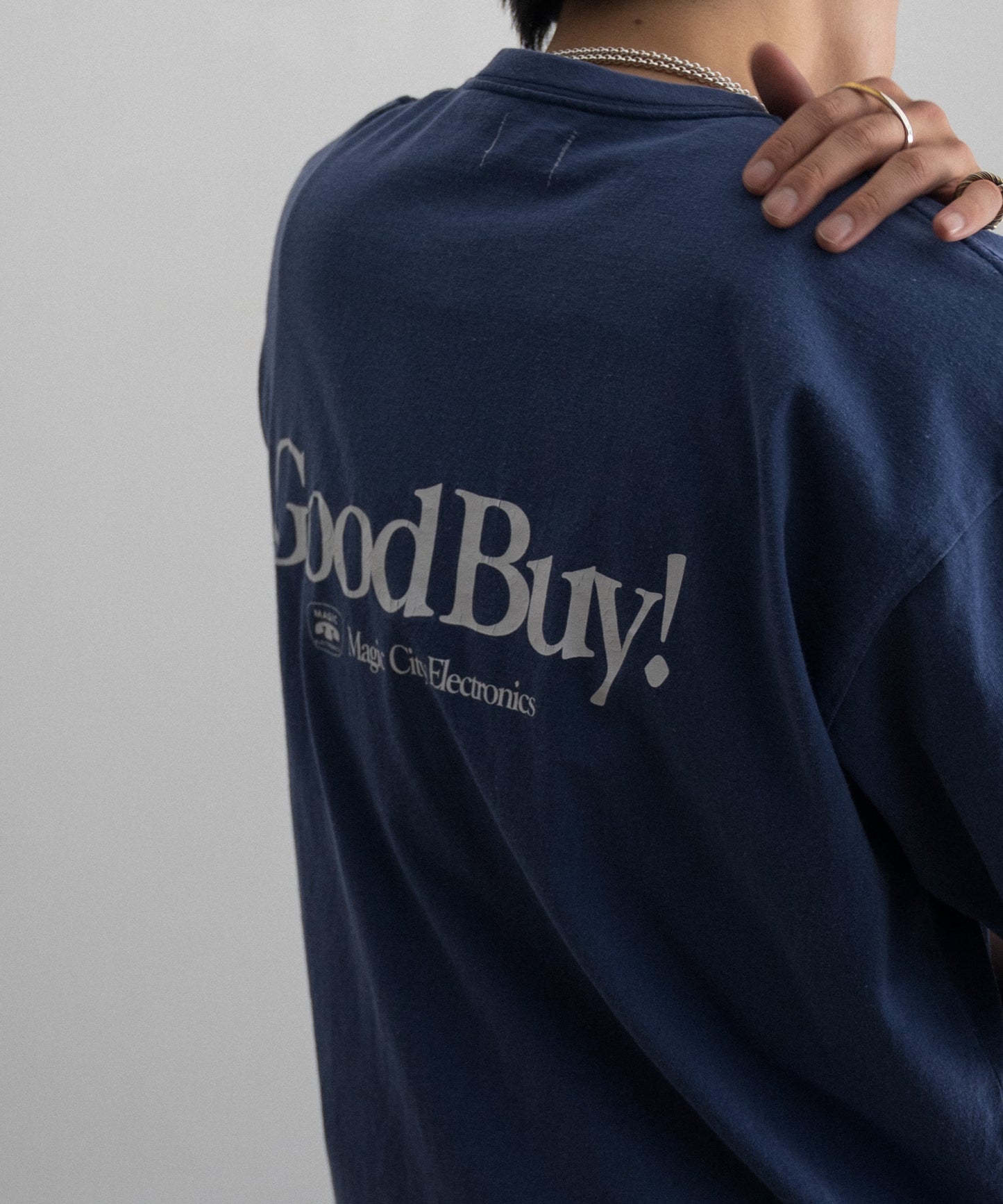 LOOSE FIT PRINT TEE : HELLO,GOOD BUY!