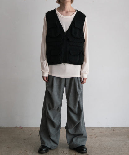 Mohair Knit Luggage Vest