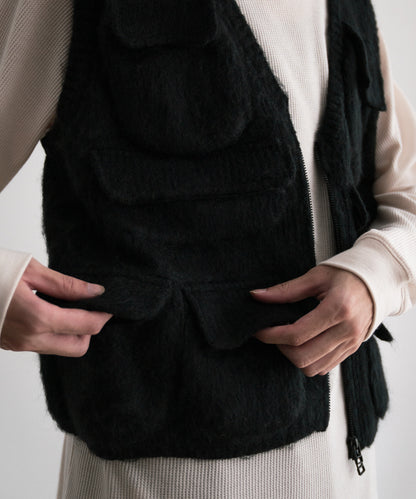 Mohair Knit Luggage Vest