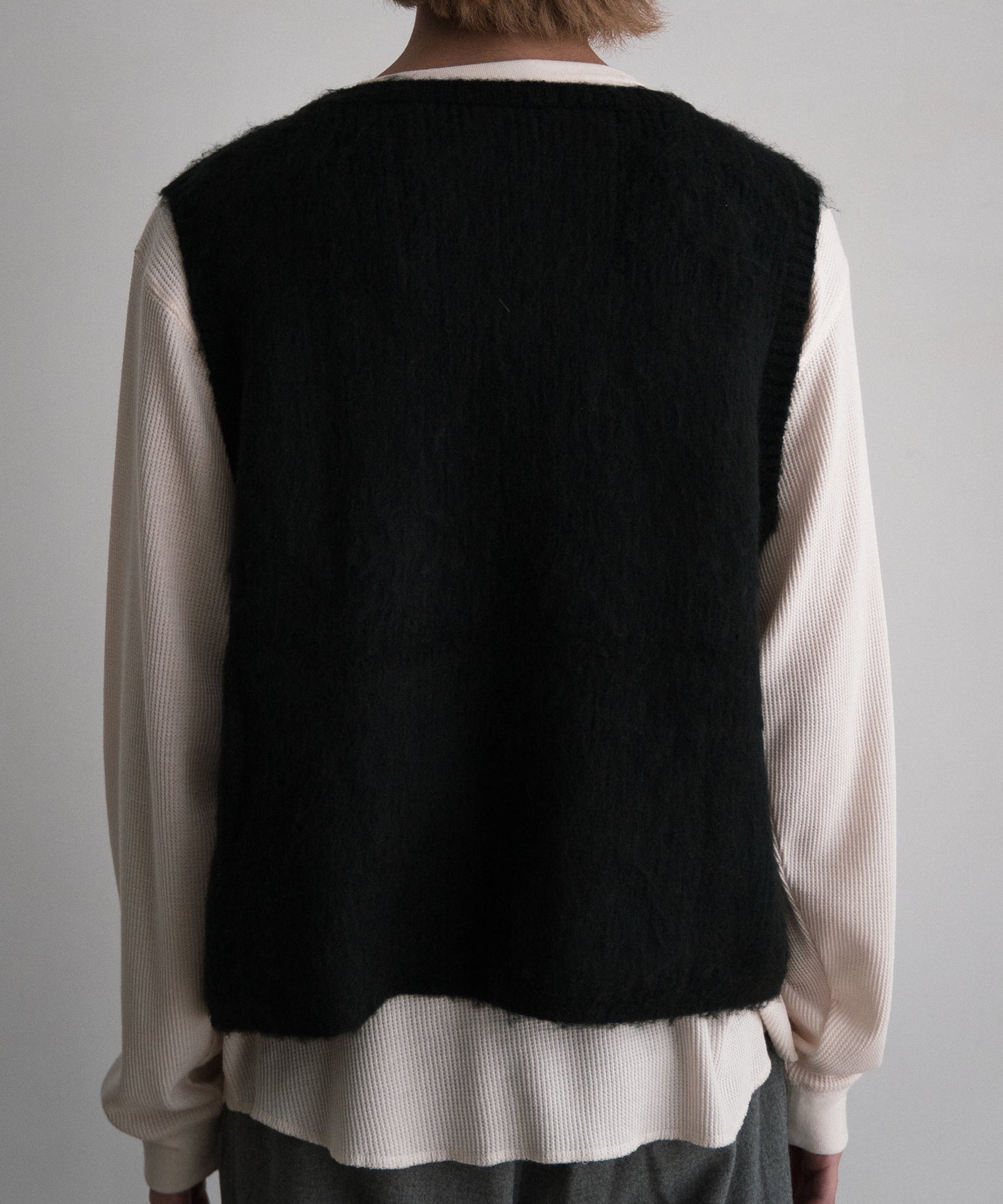 Mohair Knit Luggage Vest