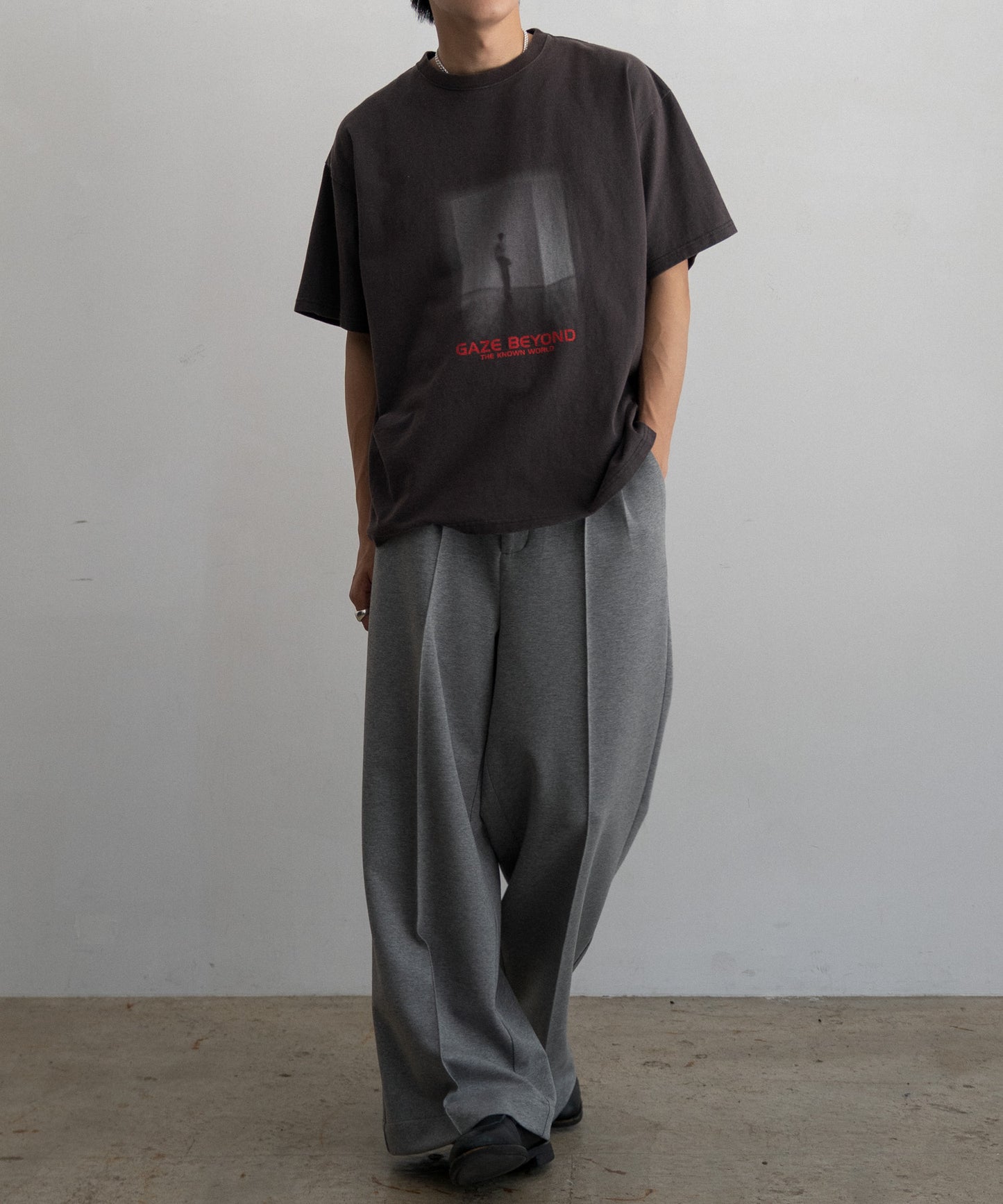 LOOSE FIT PRINT TEE :  WE ARE ALL ALONE