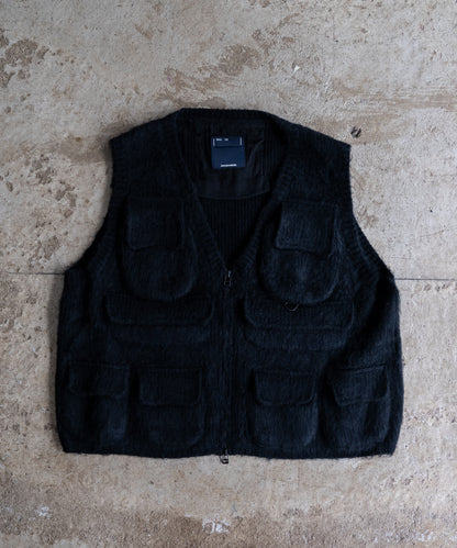 Mohair Knit Luggage Vest