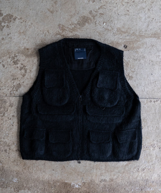 Mohair Knit Luggage Vest