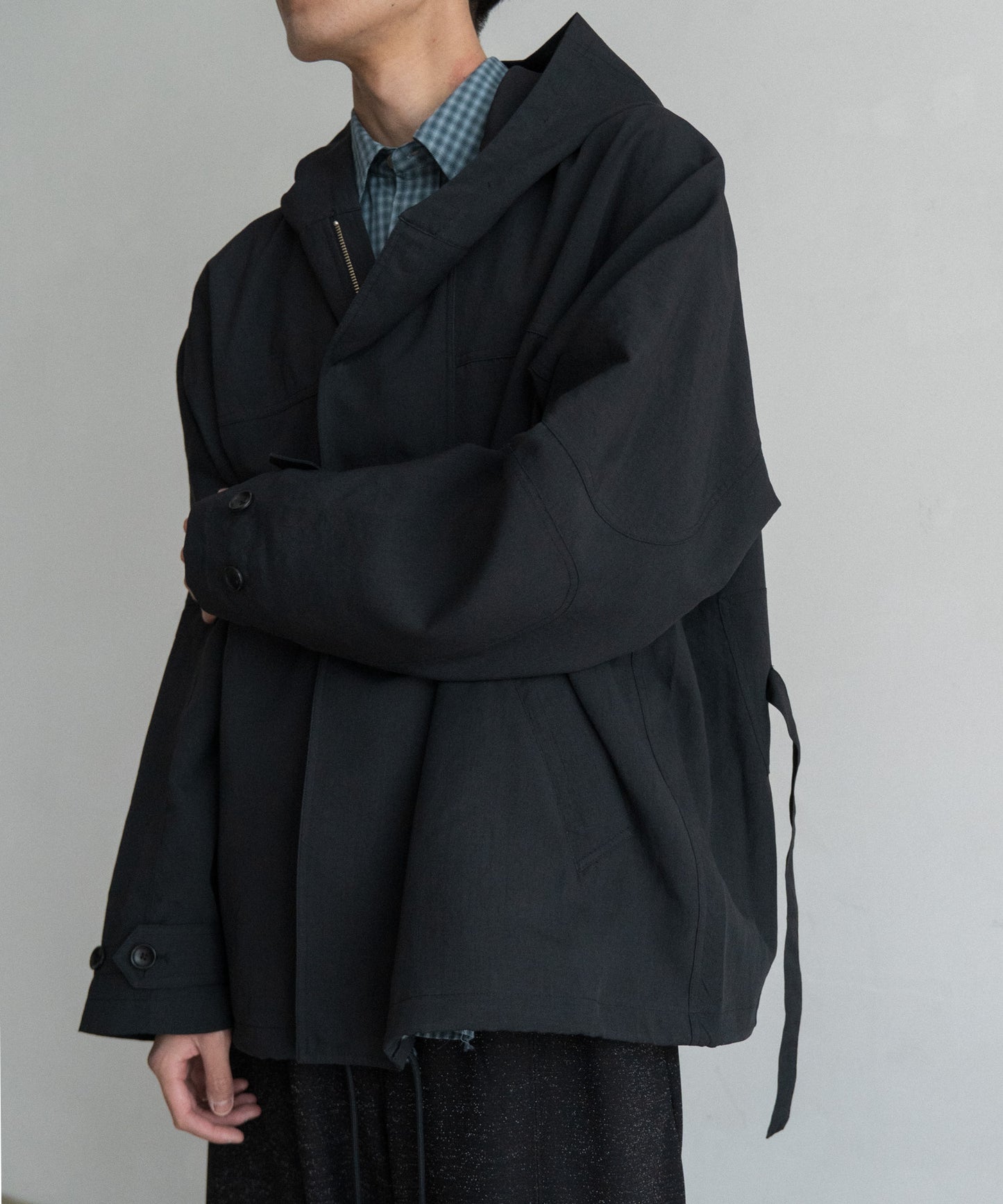 Desert Cloth Neutral Hooded Blouson