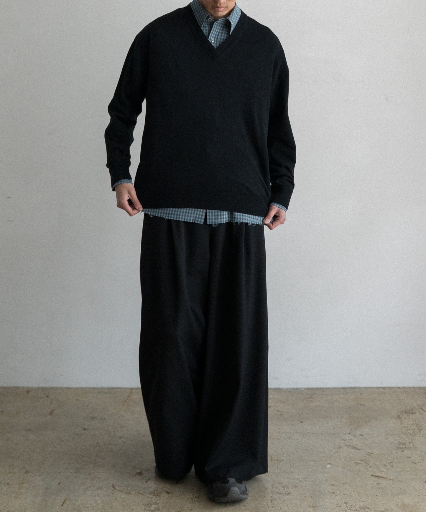 SILKxCASHMERE V-NECK KNIT