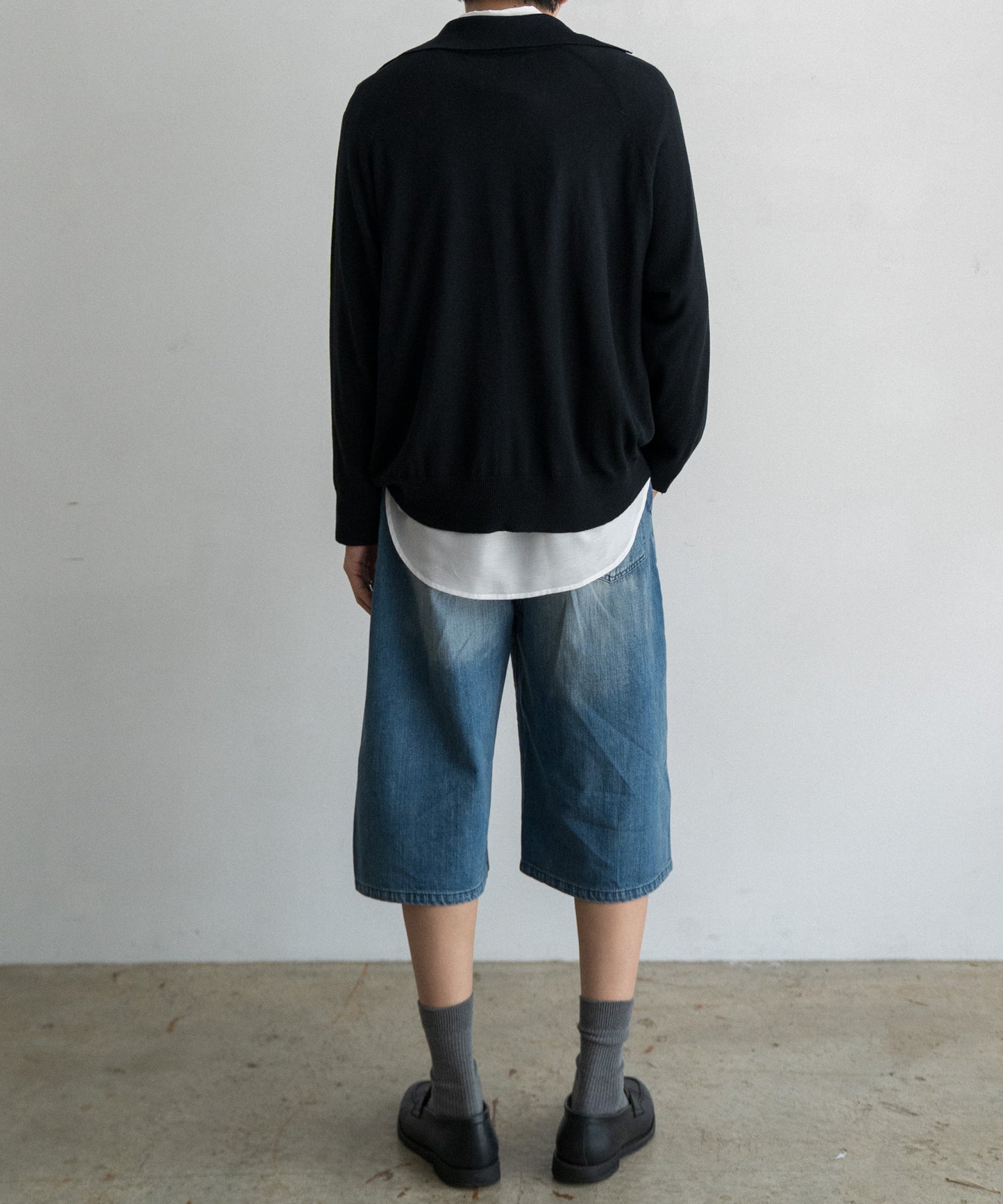 DENIM HALF SHORTS