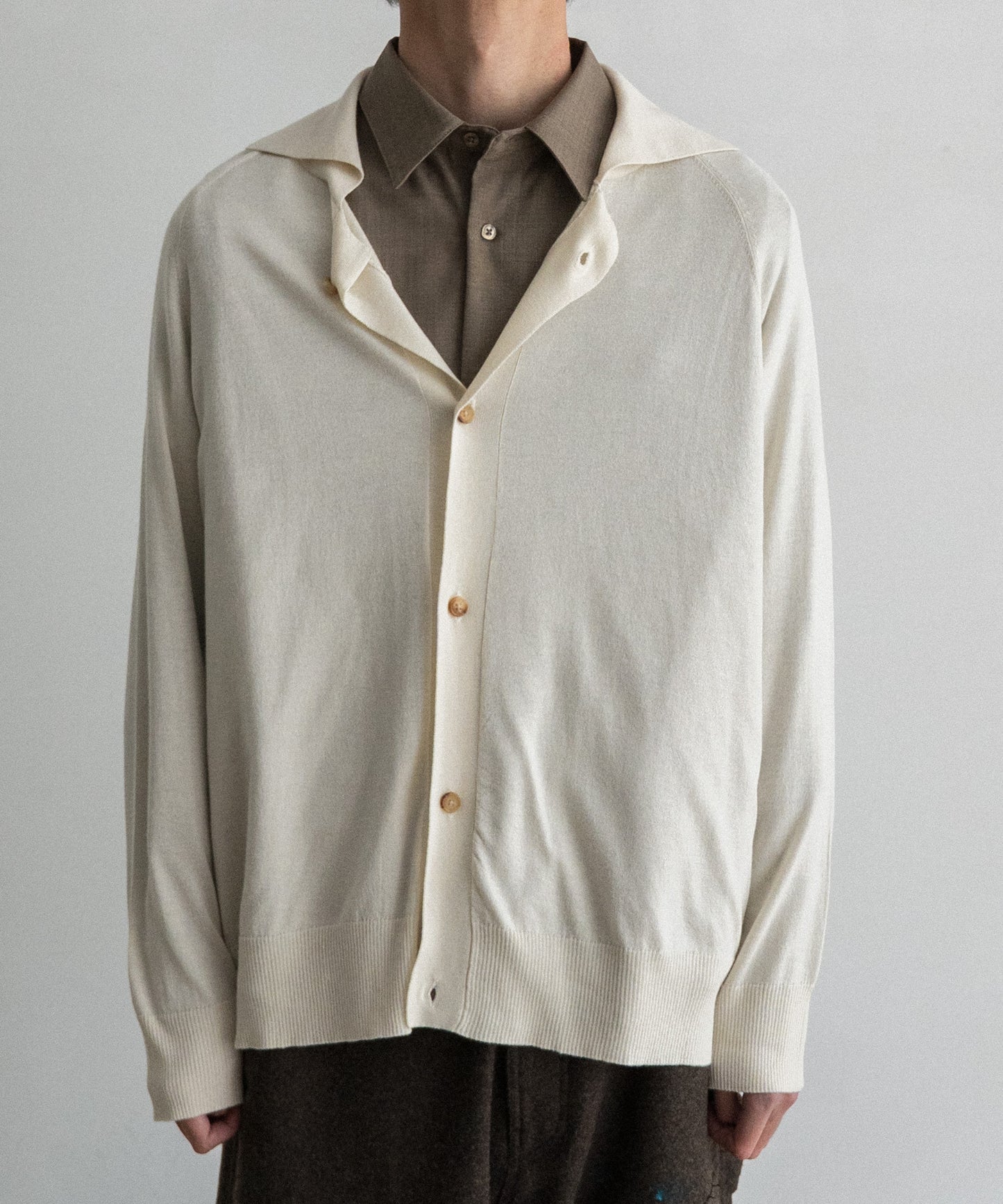 SILKxCASHMERE GARDIGAN I