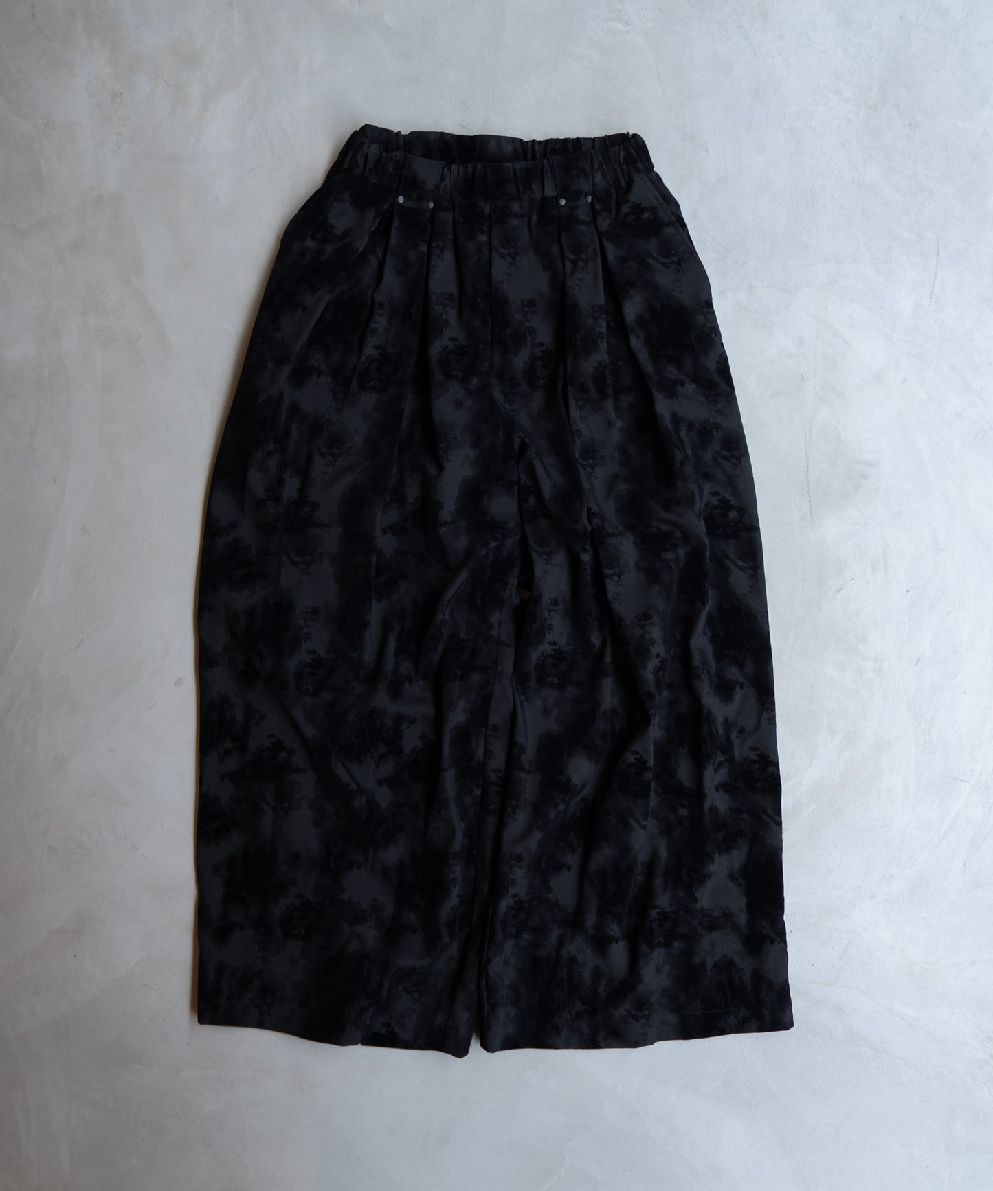 FLOCKY PRINT BAGGY PANTS