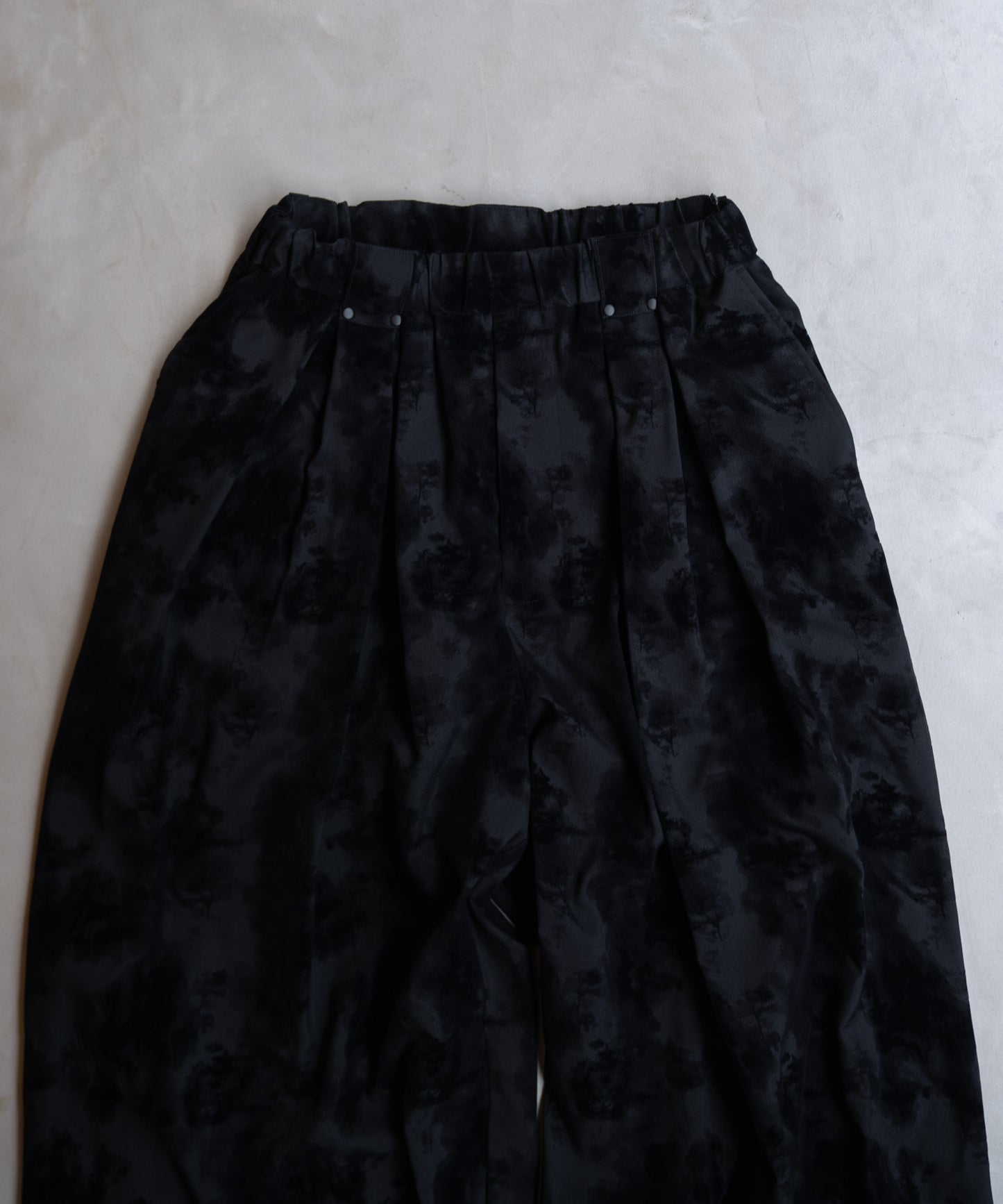 FLOCKY PRINT BAGGY PANTS
