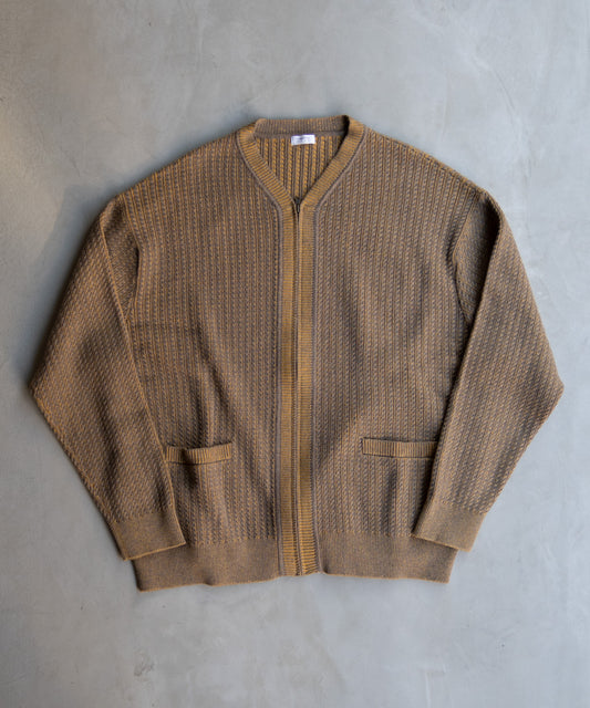 Cable Zip Cardigan