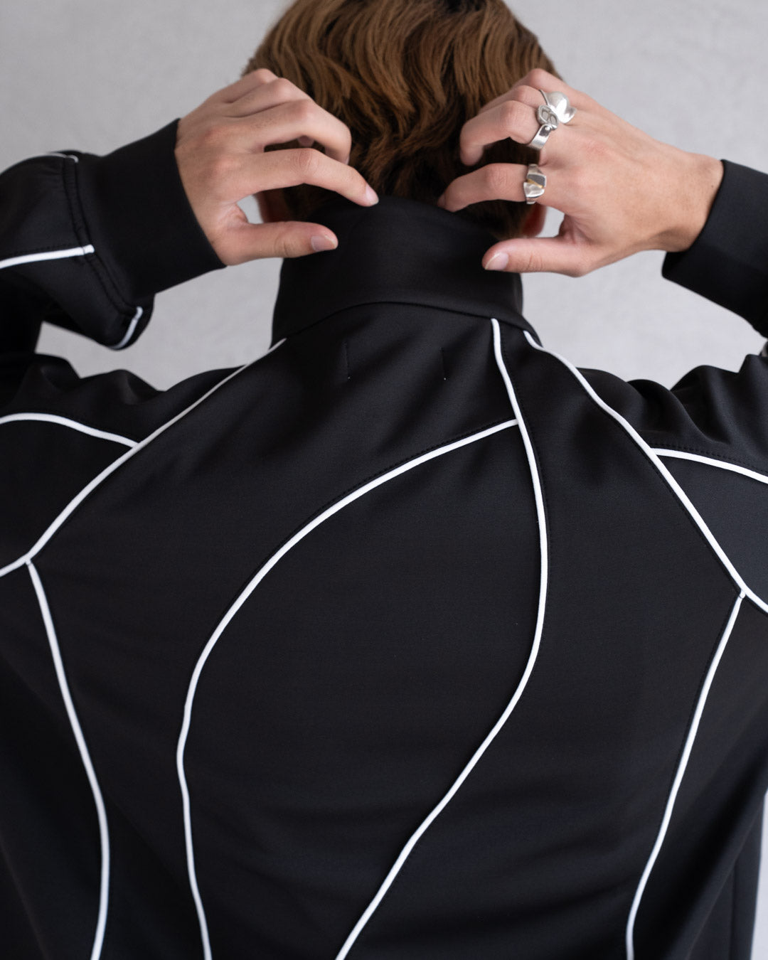DISTORT PIPING TRACK JACKET