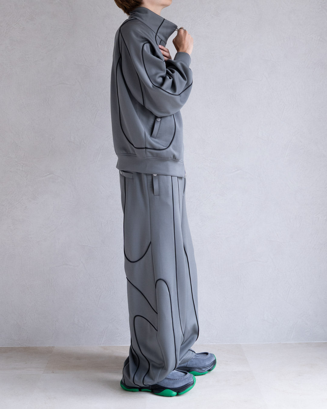 DISTORT PIPING TRACK JACKET