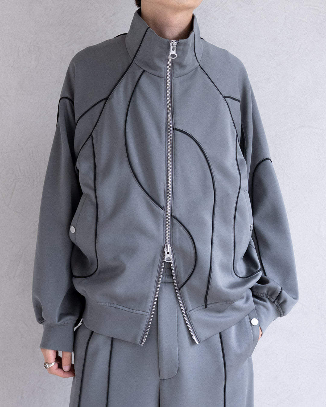 DISTORT PIPING TRACK JACKET