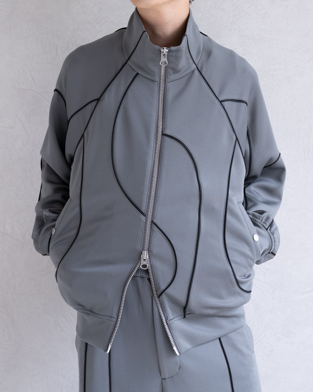 DISTORT PIPING TRACK JACKET