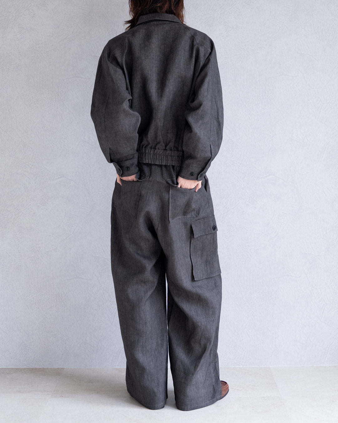 SUMI LINEN WIDE EASY CARGOPANTS