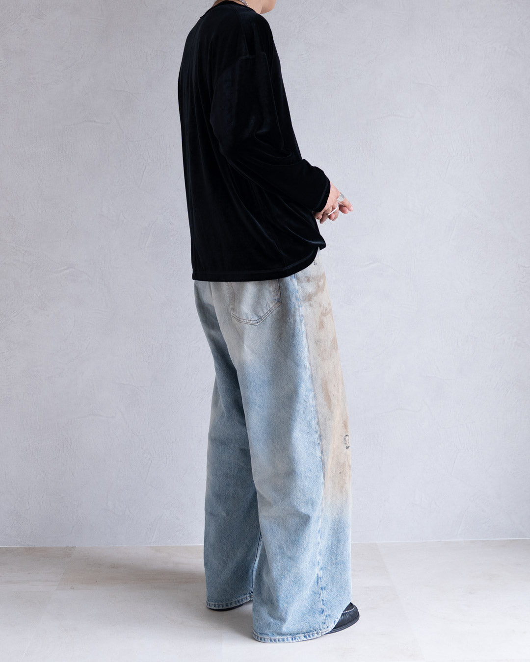 LUSH VELOUR HENLEY LS