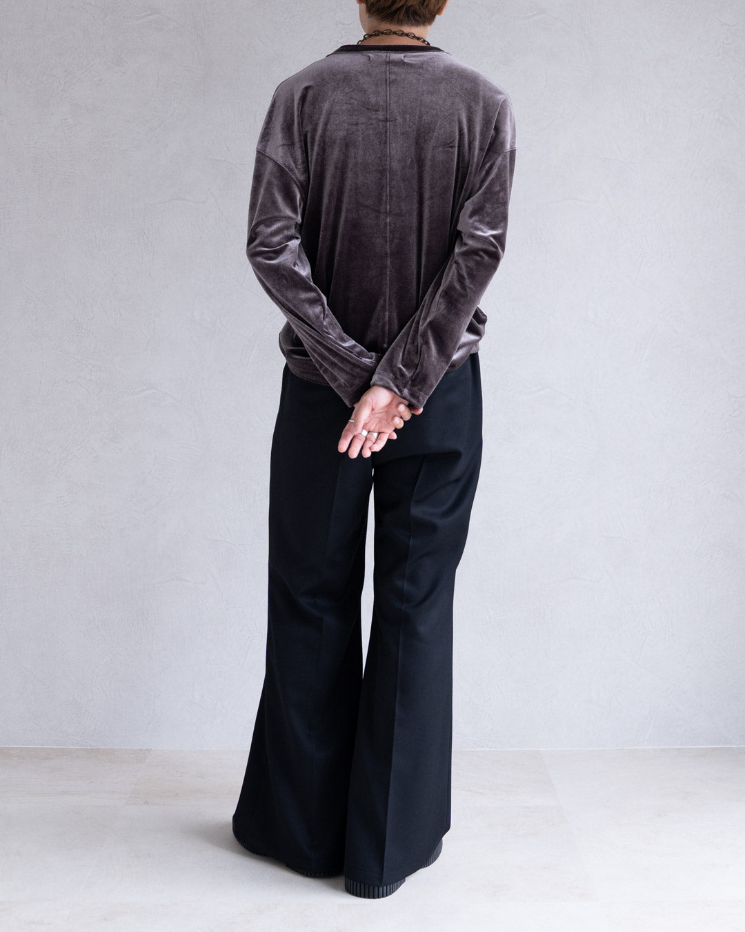 LUSH VELOUR HENLEY LS
