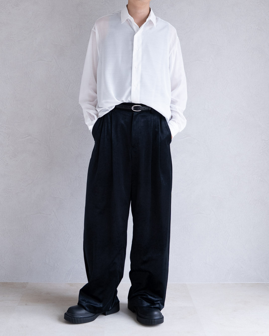 SOFT VELOUR WIDE PANTS