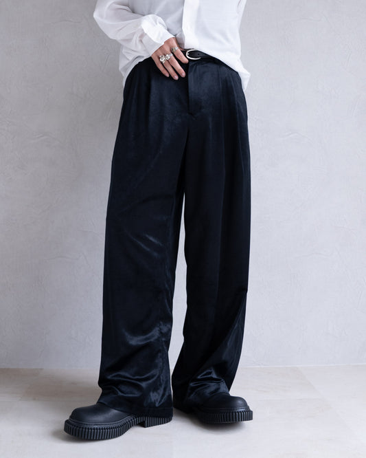 SOFT VELOUR WIDE PANTS