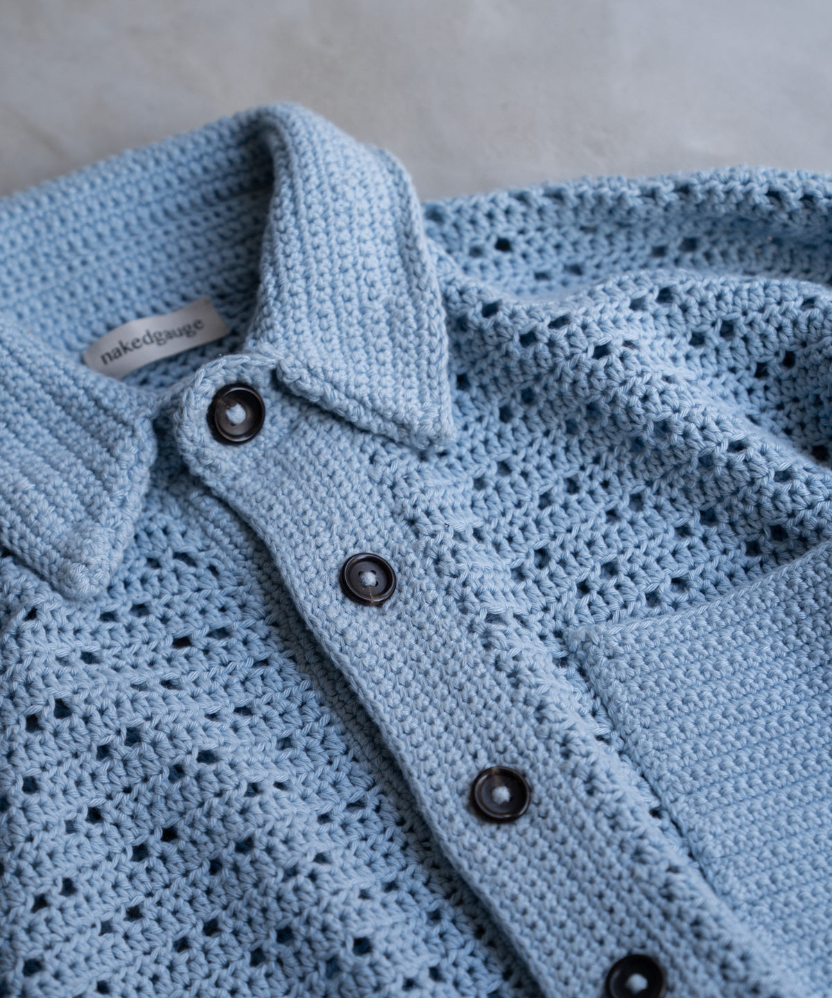 HAND KNITTING MESH SHIRT
