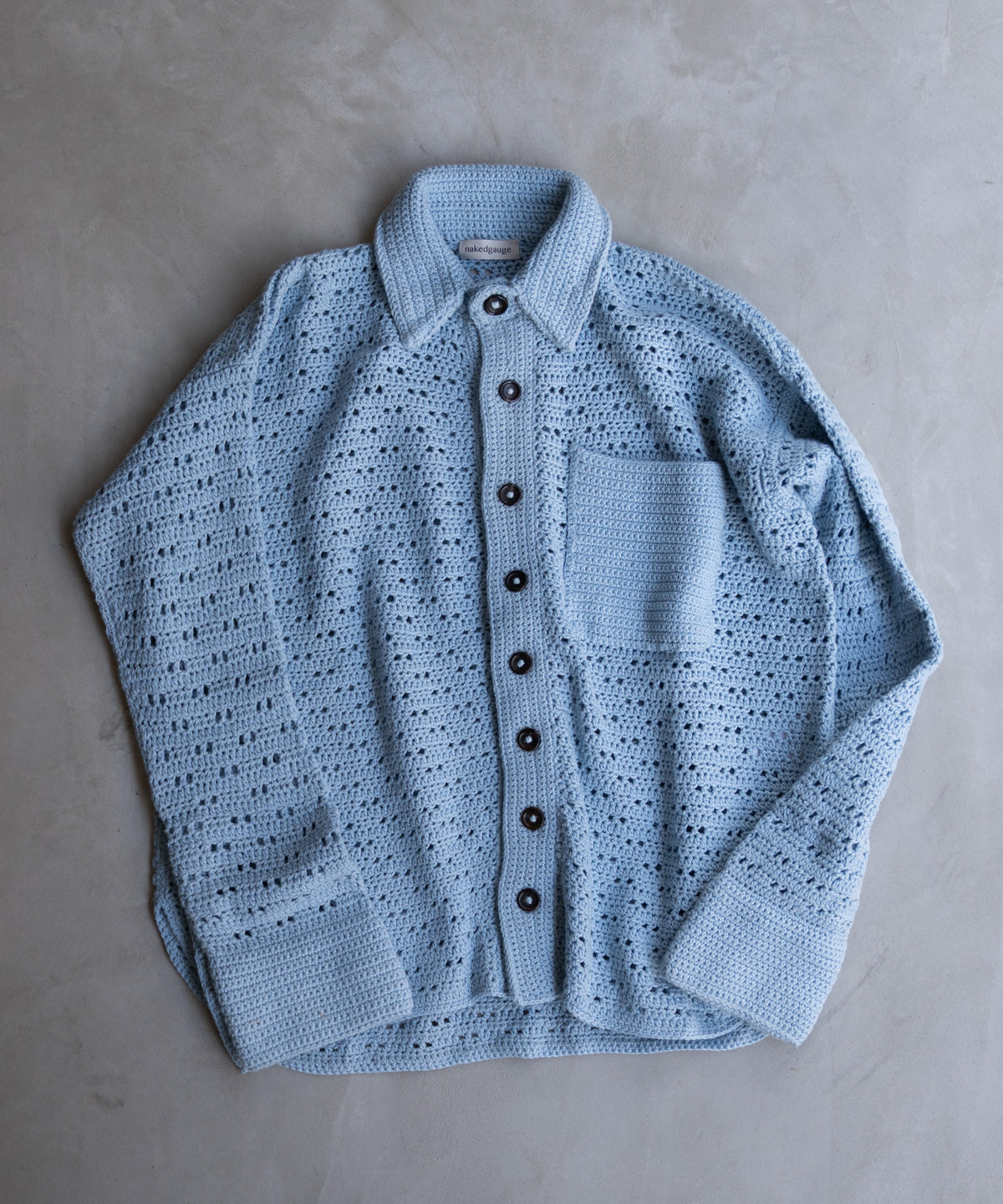 HAND KNITTING MESH SHIRT