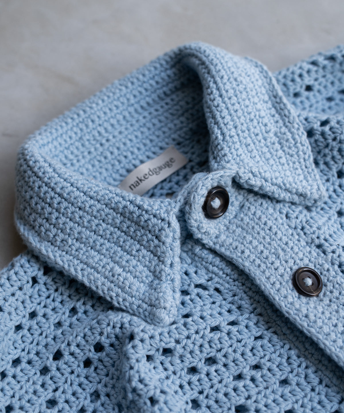 HAND KNITTING MESH SHIRT