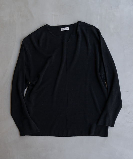 KEY-NECK PULLOVER