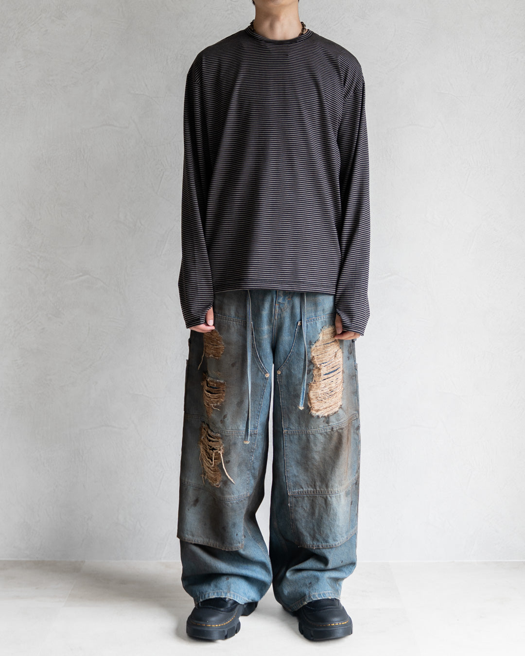 WOOL BORDER L/S